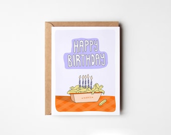 Happy Birthday Blank Greeting Card