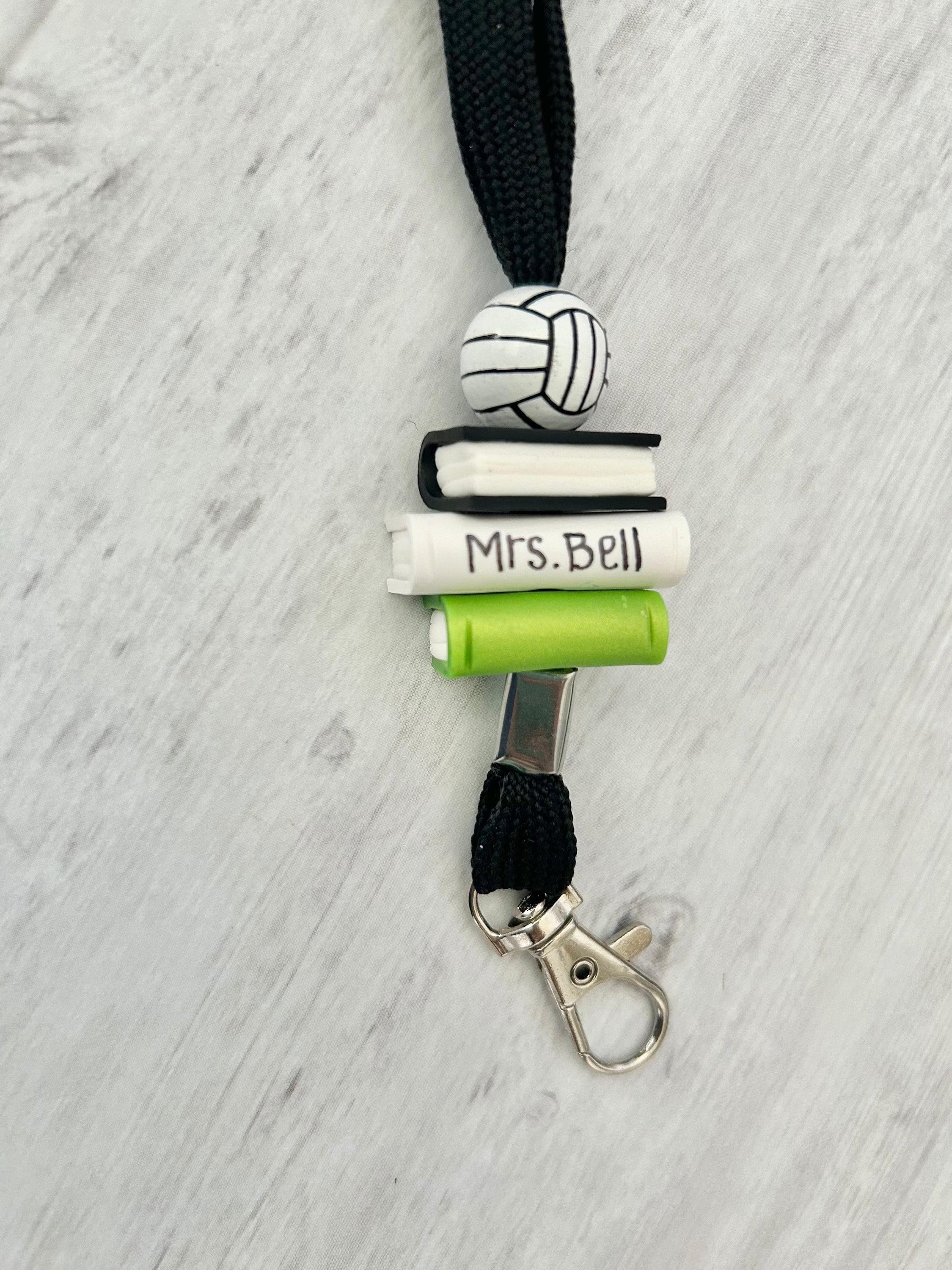 Custom Gym Teacher Lanyard, Personalized PE Teacher Lanyard, Gift for Volleyball/Baseball/Soccer Coach, Male Teacher