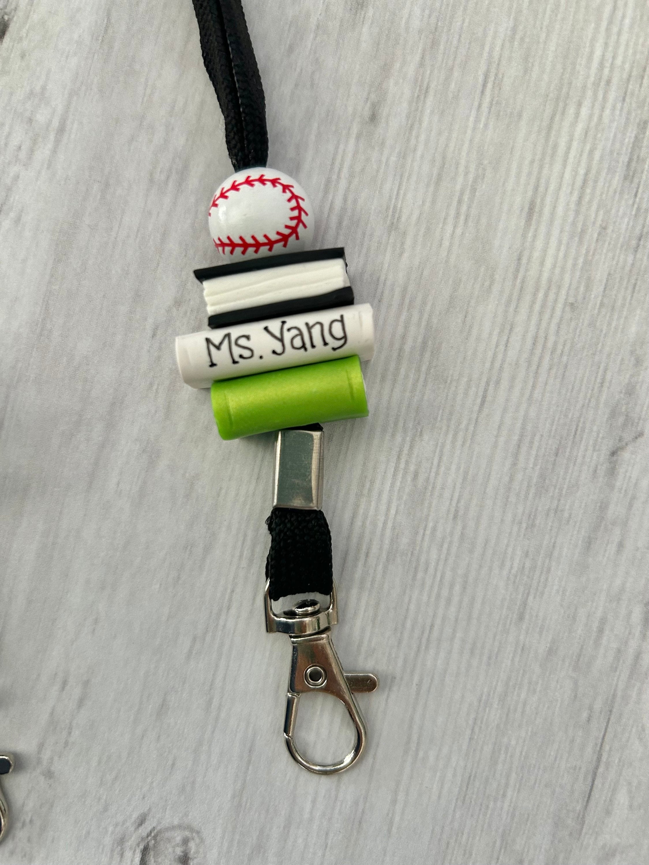 Custom Gym Teacher Lanyard, Personalized PE Teacher Lanyard, Gift for Volleyball/Baseball/Soccer Coach, Male Teacher