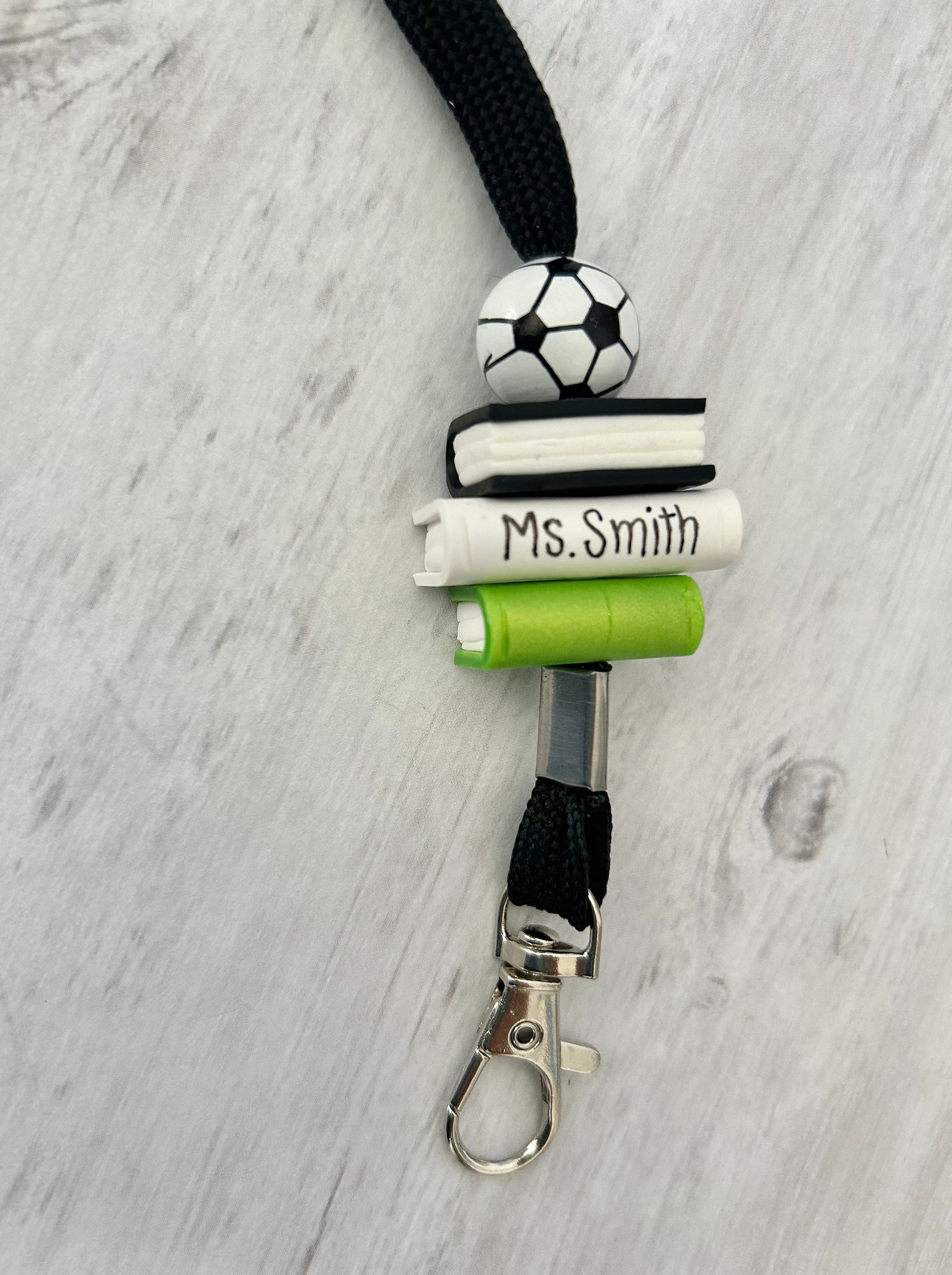 Custom Gym Teacher Lanyard, Personalized PE Teacher Lanyard, Gift for Volleyball/Baseball/Soccer Coach, Male Teacher