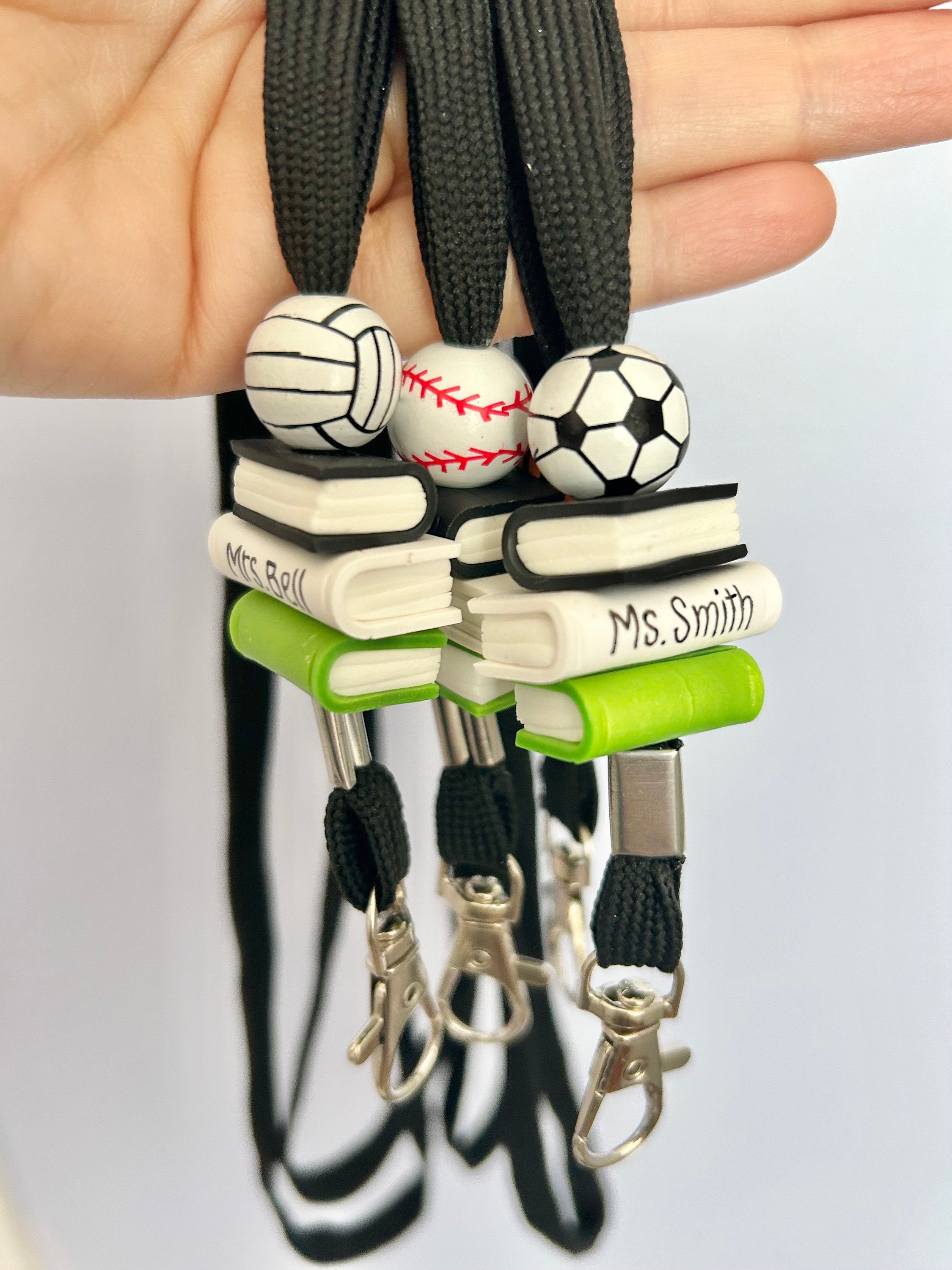 Custom Gym Teacher Lanyard, Personalized PE Teacher Lanyard, Gift for Volleyball/Baseball/Soccer Coach, Male Teacher