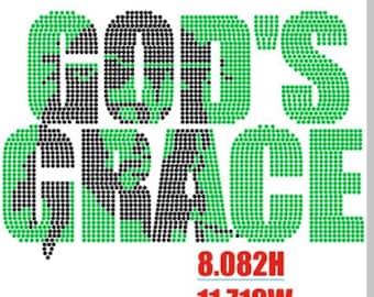 God&#39;s Grace Rhinestone template