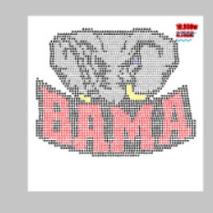 BAMA RHINESTONE TEMPLATE