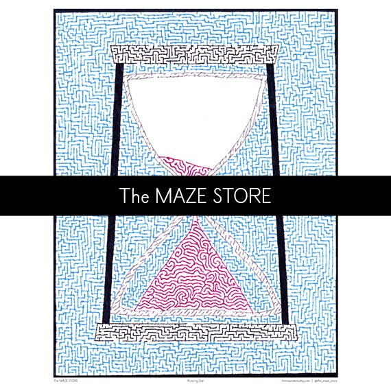 Running Out Instant Download Printable Maze Puzzle for | Etsy