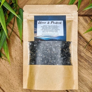 Clear & Protect | Spiritual Bath Salts - Aromatherapy Bath Soaks - Meditation Baths - Herbal Bath | Ritual Bath