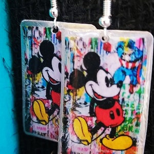Mickey Mouse Earrings,Handmade,Gift, Mickey Mouse ,Present, Disney