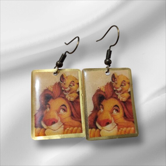 Lion King Earrings,the Lion King, Handmade Vintage Gift, Disney
