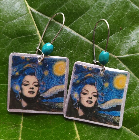 Marilyn Monroe Earrings, Statement Earrings,vintage Earrings