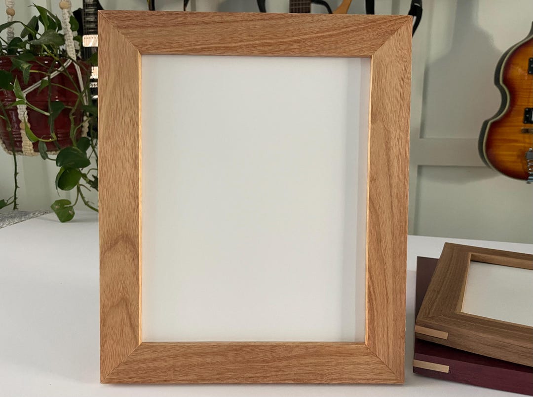 Canarywood Exotic Wood Frame With Walnut Splines Corners 8 X 10 Picture ...
