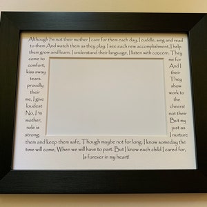 8x10 Forever in my Heart Poem Photo Frame