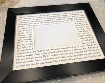 I Loved Her First Mat and Frame - Premade