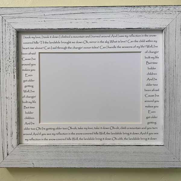 Landslide Lyrics - Etsy