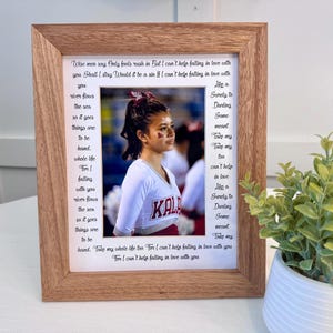 I Can't Help Falling In Love With You lyrics printed on acid free mat 8 x 10