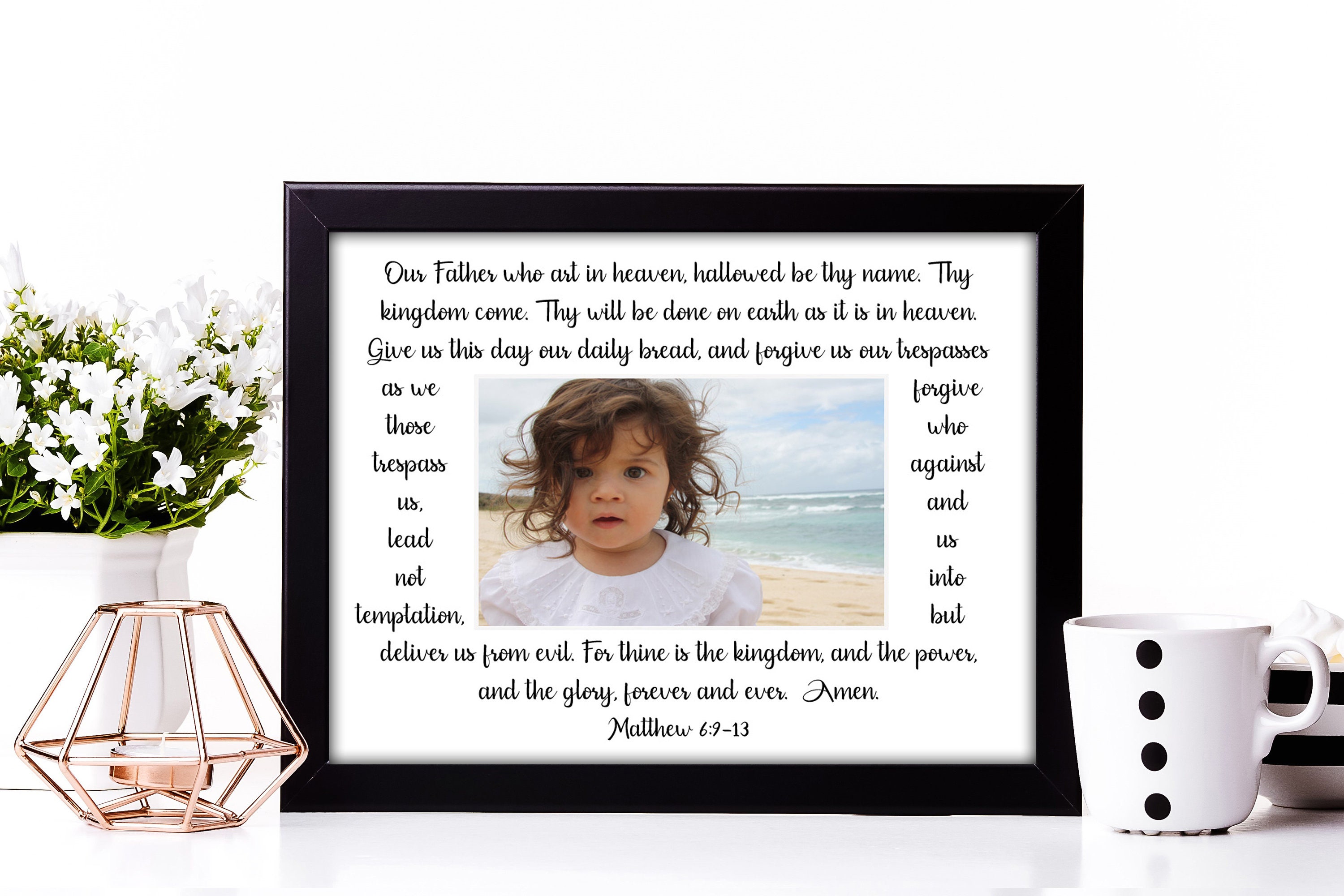 8x10 Lord's Prayer Picture Frame Etsy
