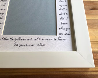 Custom Picture Frame Valentines, Birthday, For him, For her, Wedding, Anniversary