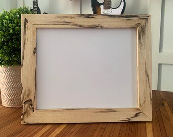 Spalted Hackberry Solid Wood Exotic Frame 8X10 Picture Frame handmade and finished Polyurethane aka Nettletree or Beaverwood