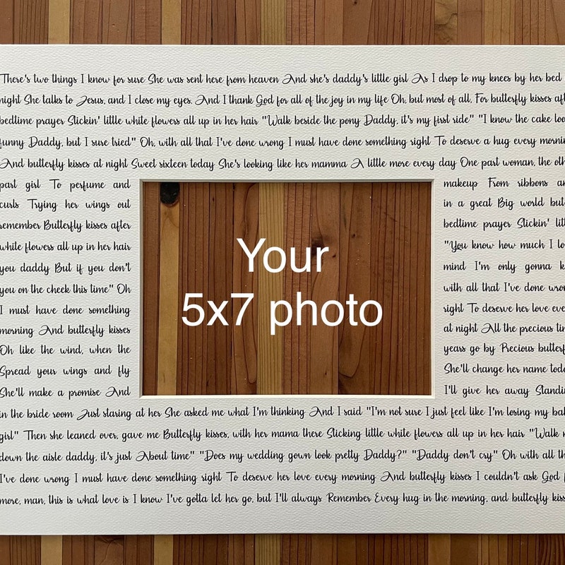 Lyrics of Song Kisses - Etsy
