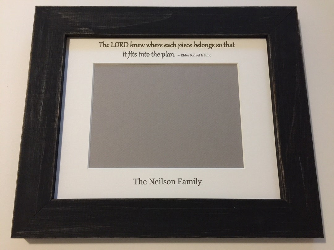 8x10 Religious Picture Frame Any Bible Quote Etsy