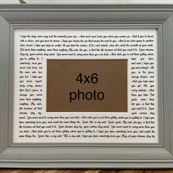 8x10 My Wish by Rascal Flatts Photo Frame