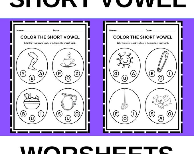 Phonics Short Vowel Activities and Worksheets Short O - Etsy Hong Kong