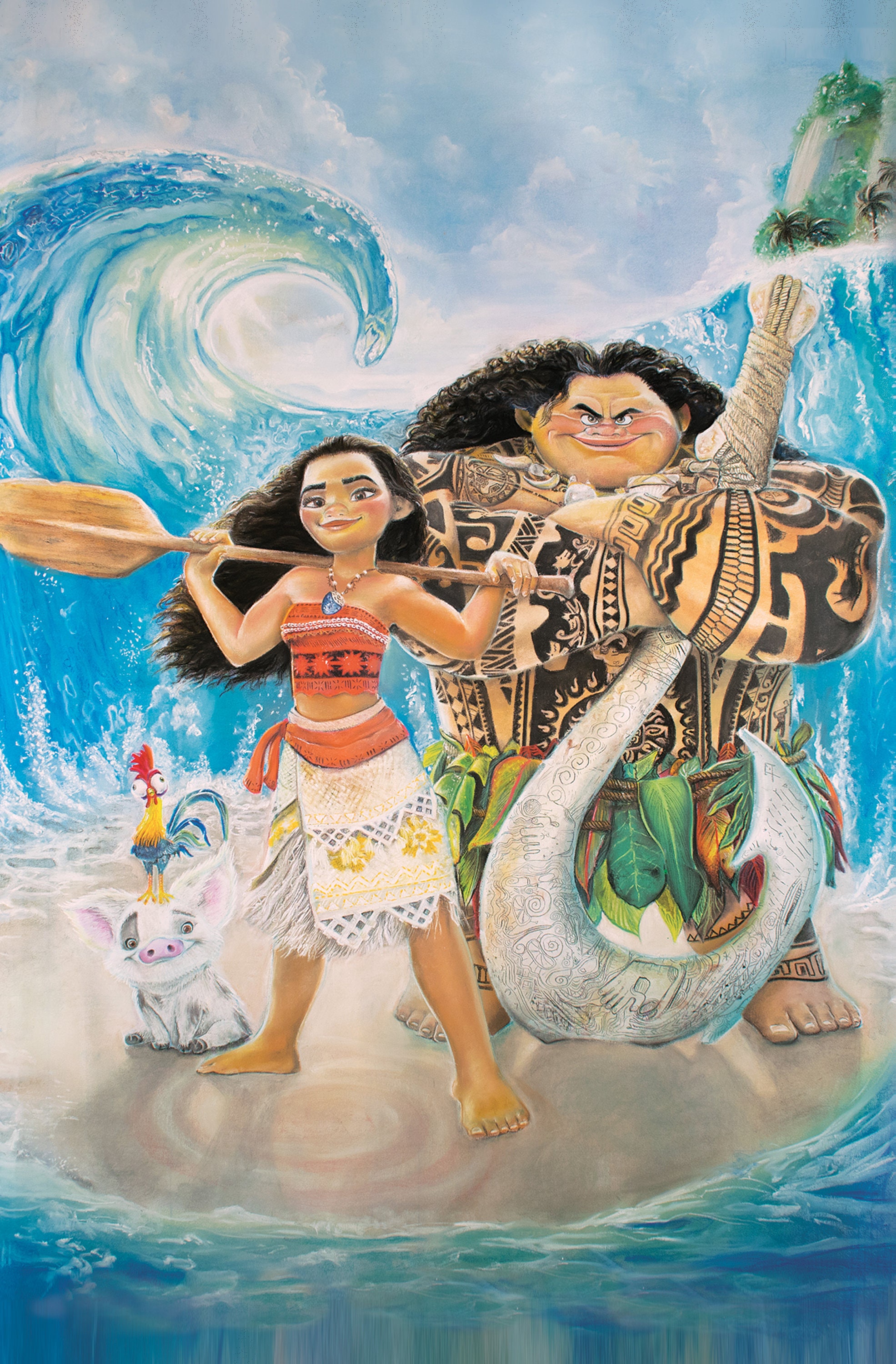 Fantasia Infantil Moana Menina 5 Peças