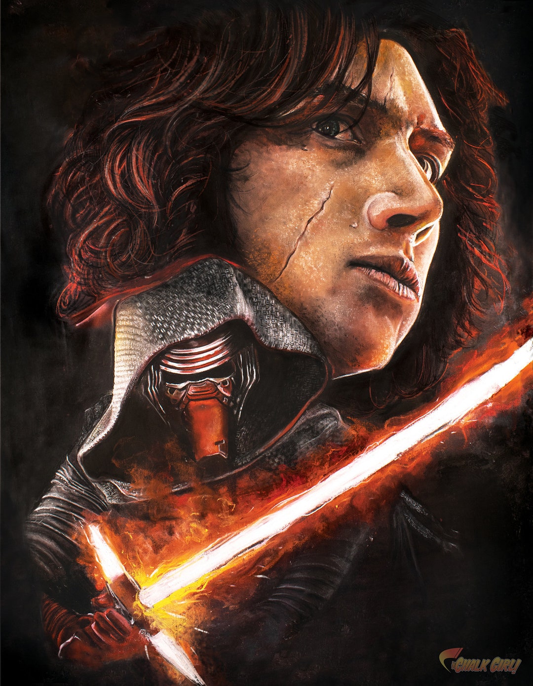 Poster Star Wars The Last Jedi - Kylo Ren Rage | Wall Art, Gifts &  Merchandise 