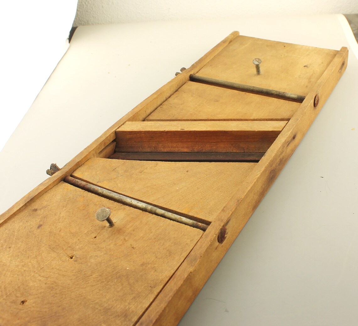 Antique Vegetable Slicer Wooden Mandolin Etsy