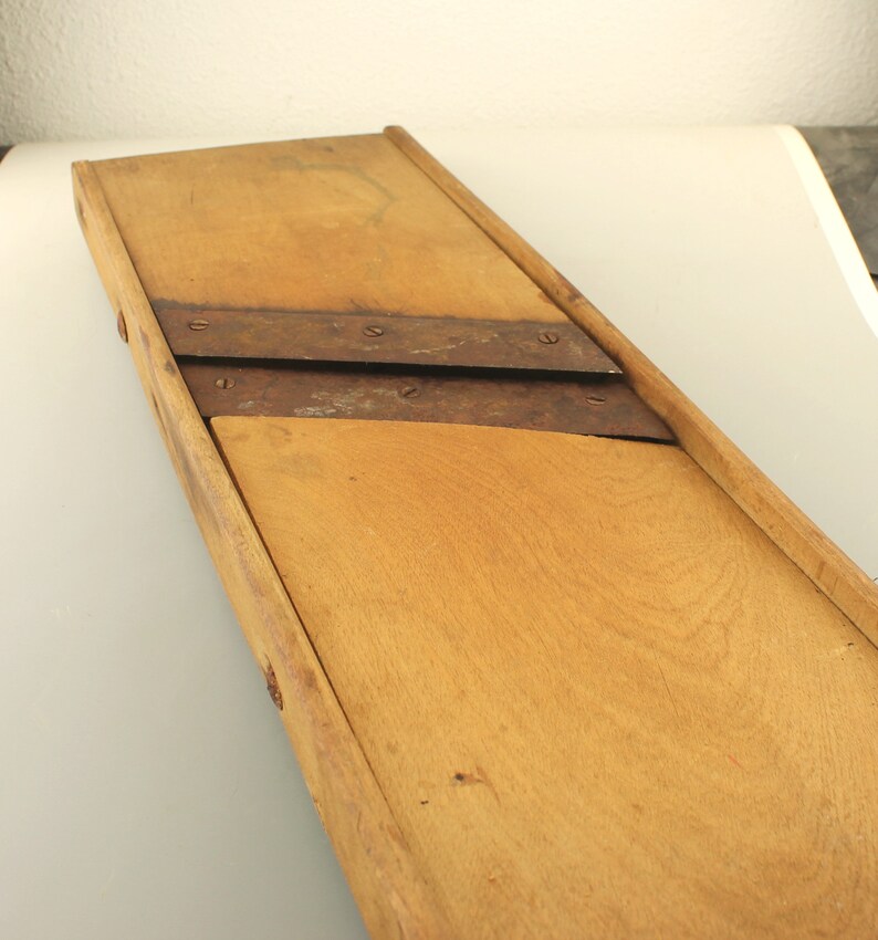 Antique Vegetable Slicer Wooden Mandolin Etsy