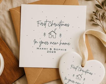First Christmas New Home Card And Keepsake Ornament Gift Set