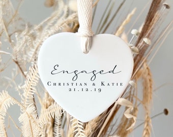 Personalised Ceramic Engagement Gift - Personalised wedding gift - Personalised engagement gift