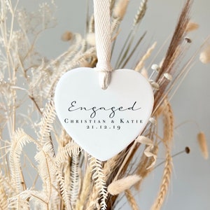 Personalised Ceramic Engagement Gift - Personalised wedding gift - Personalised engagement gift