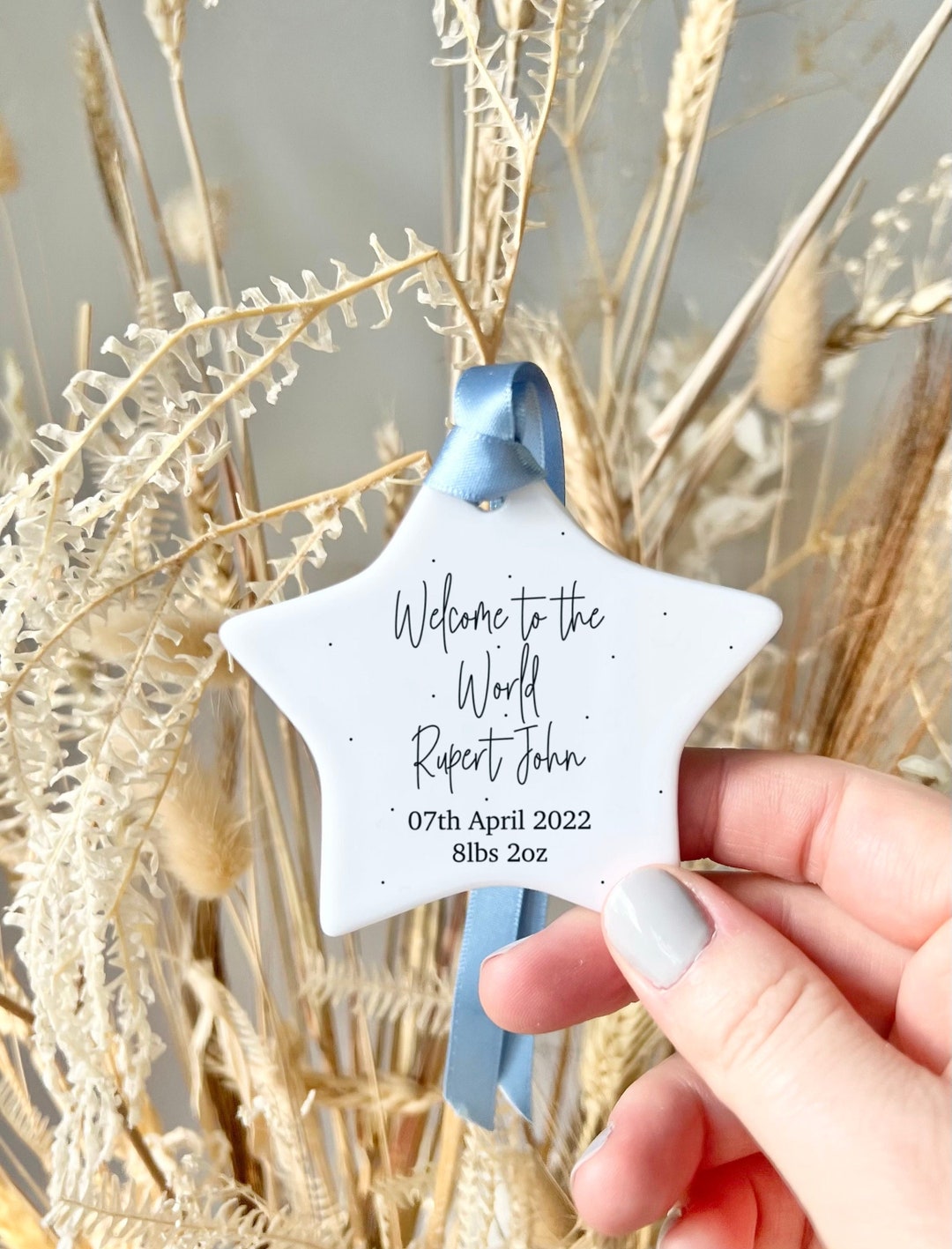 Welcome to the World Personalised New Baby Keepsake Gift - Custom ...