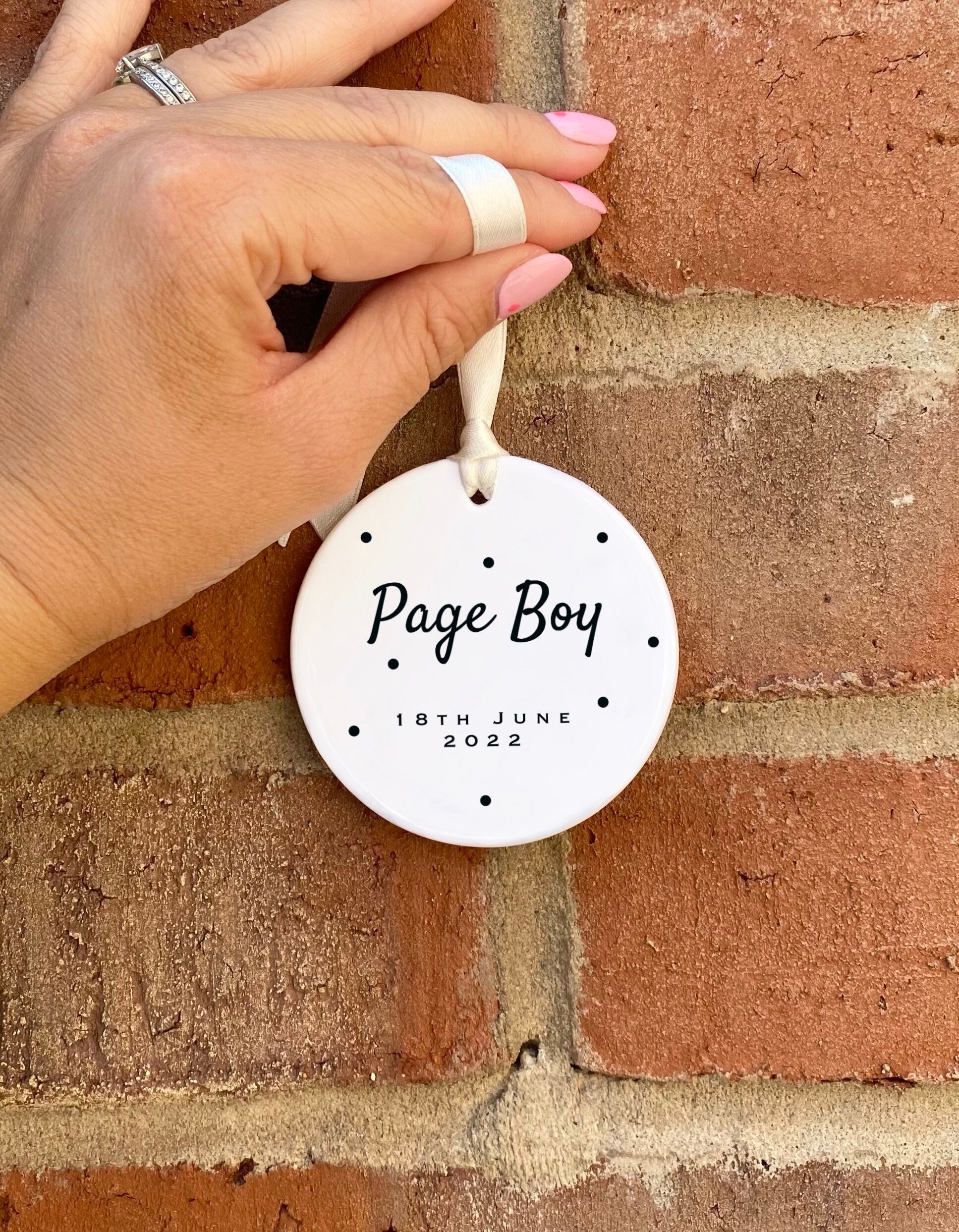 Page Boy gift Wedding keepsake gift Personalised wedding Etsy