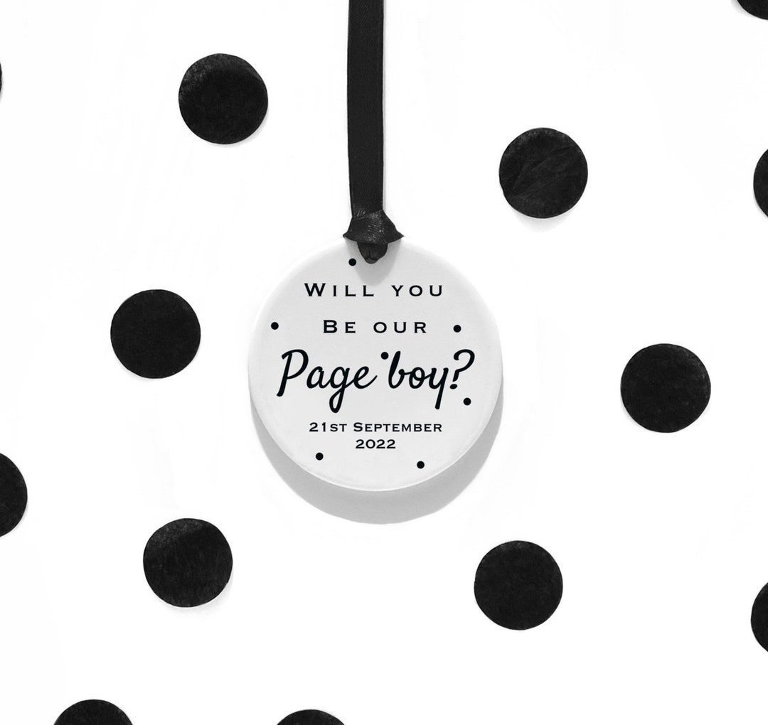 Will You Be Our Page Boy Wedding Keepsake Wedding Etsy