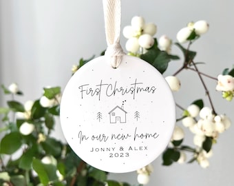 Personalised New Home Christmas Decoration - New Home Christmas gift - First Christmas in our new home decoration