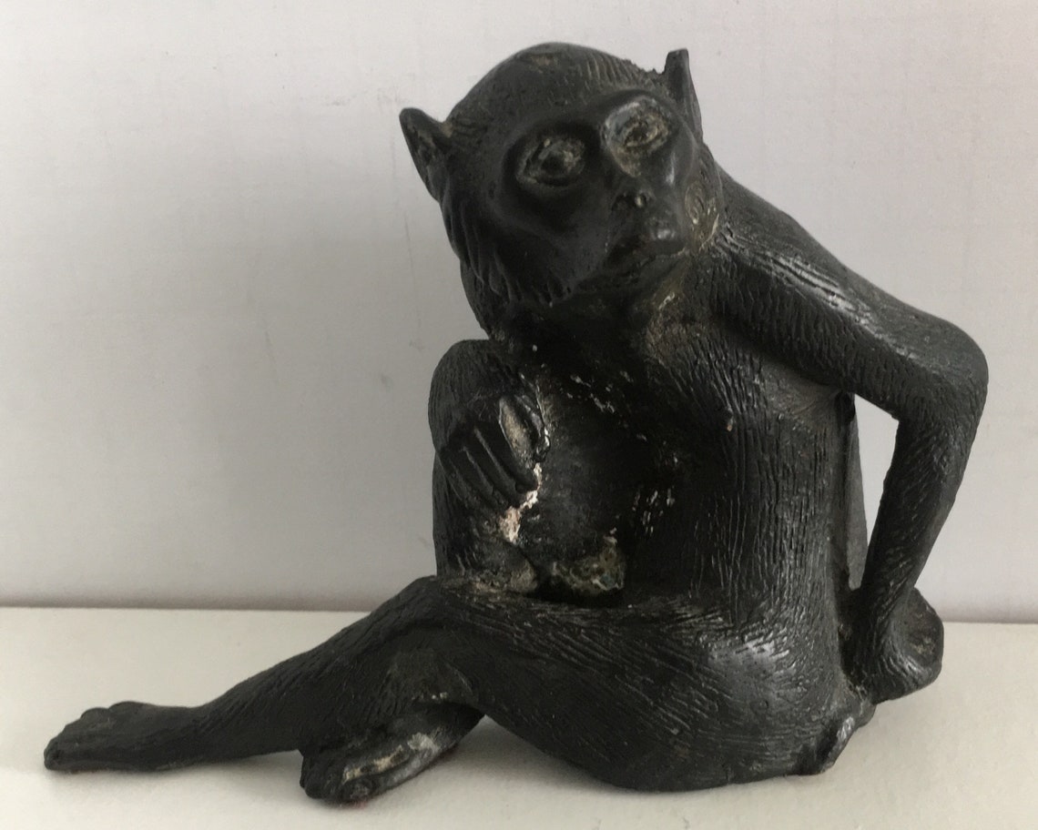 Maitland-Smith LTD Bronze Monkey | Etsy