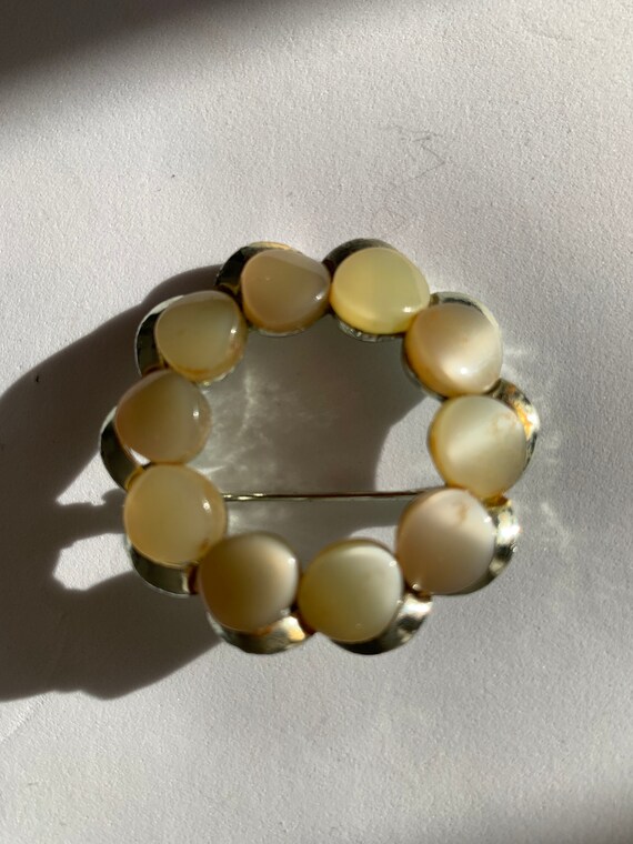 Classic 1960s Circle Brooch - Etsy