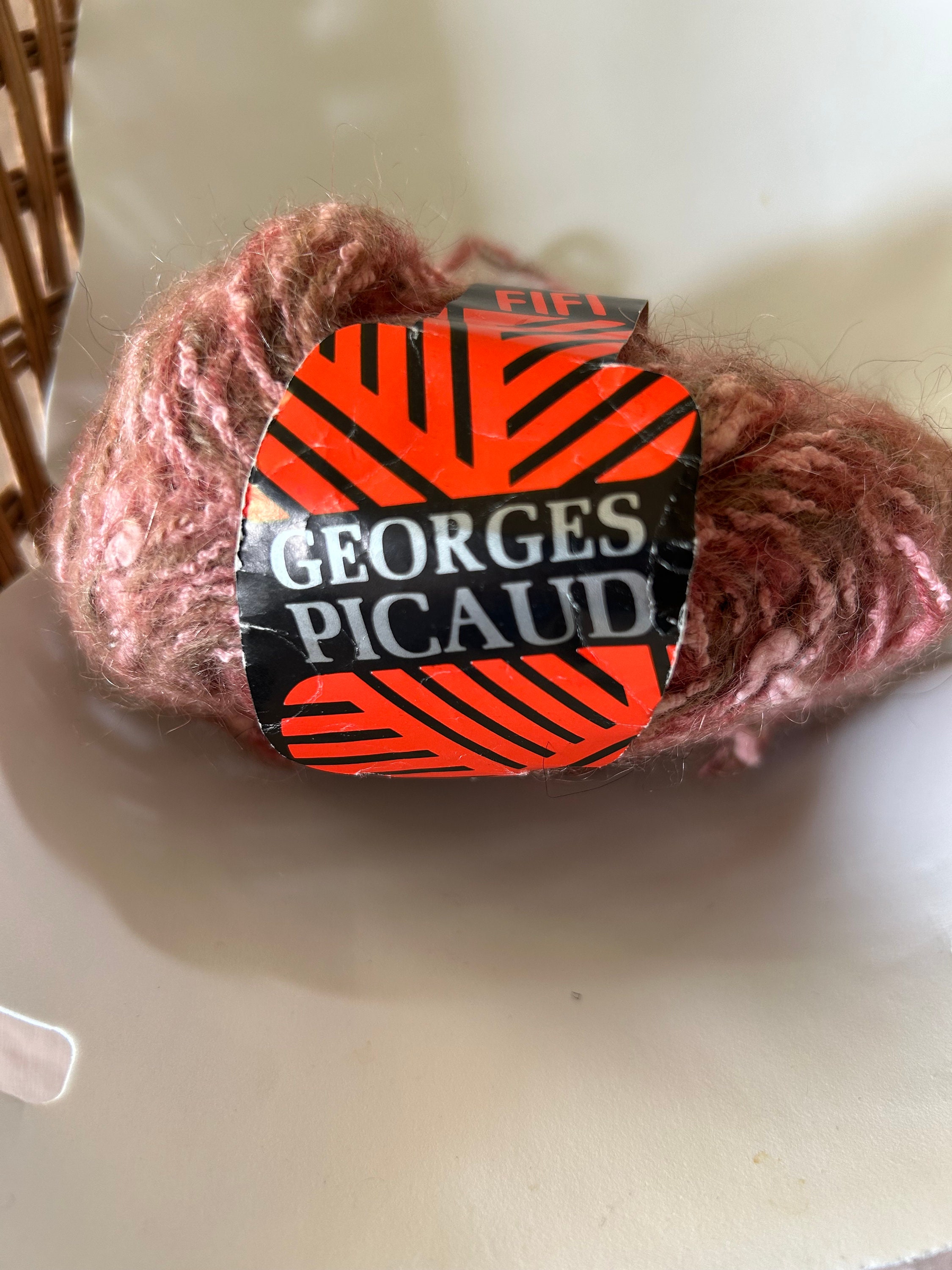 Georges Picaud Paris Rebelle Shimmery Twist Novelty Yarn Acrylic Cotton  Viscose