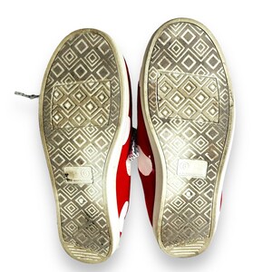 Custom Hand Crafted Minnie Mouse Polka-Dot Sneakers EUC image 13