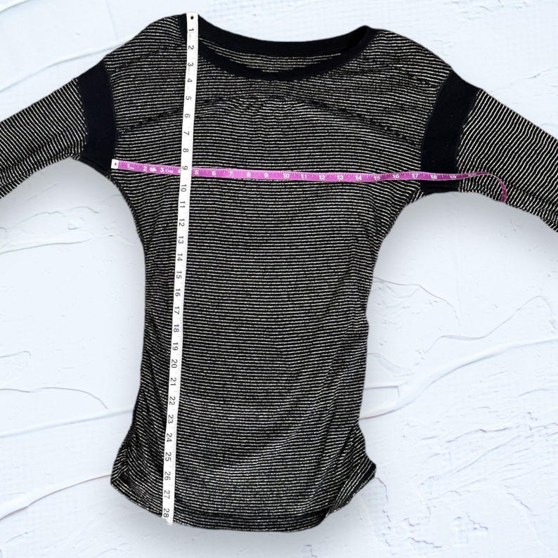 Vintage Free People Bodycon Metallic Jersey Top EUC image 8