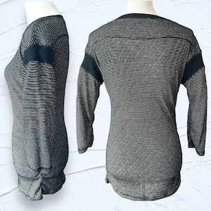 Vintage Free People Bodycon Metallic Jersey Top EUC image 4