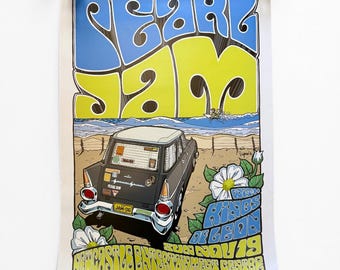 Pearl Jam 2006 Australian TourDaymon Greulich Poster RARE
