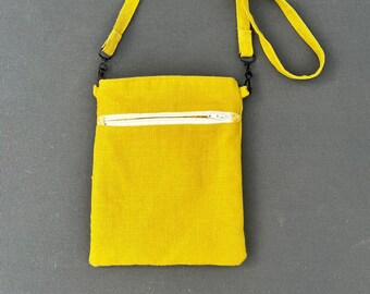 linen shoulder bag