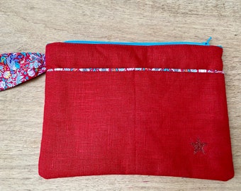 Pochette en lin