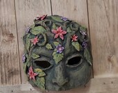 Tree woman paper mache mask