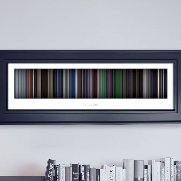 La La Land // Movie Poster // Movie Barcode // Oscar Film // Academy Awards // Wall Decor // Panoramic