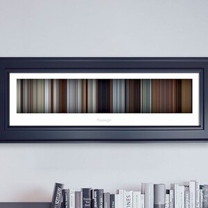 Moonlight // Movie Poster // Movie Barcode // Oscar Film // Academy Awards // Wall Decor // Panoramic image 1