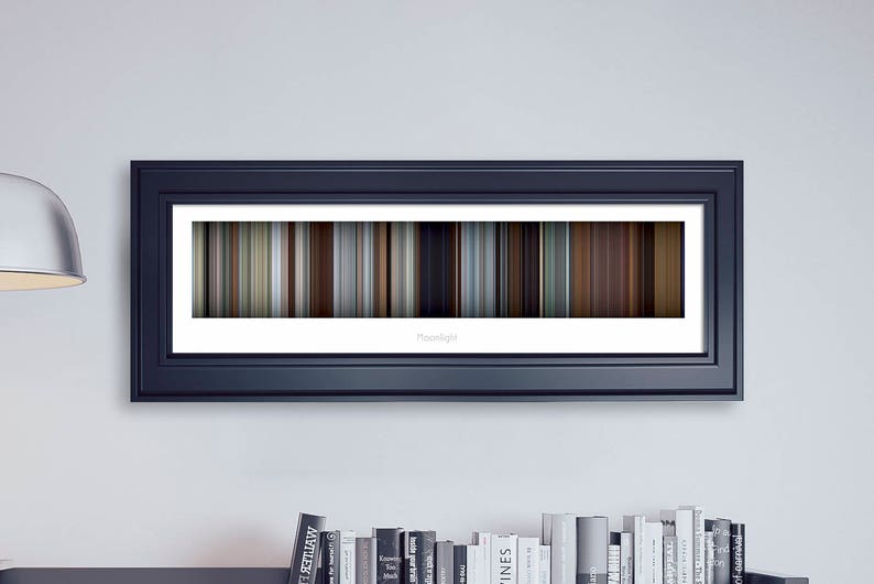 Moonlight // Movie Poster // Movie Barcode // Oscar Film // Academy Awards // Wall Decor // Panoramic image 1