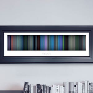 Finding Nemo // Movie Poster // Movie Barcode // Pixar Print // Wall Decor // Panoramic