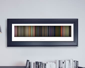 Toy Story 3 // Movie Poster // Movie Barcode // Pixar Print // Wall Decor // Panoramic